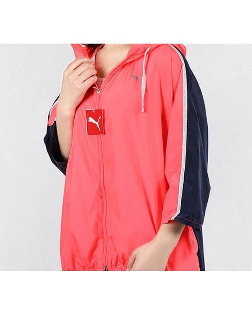 PUMA Red (Wmns) Sports Hooded Jacket