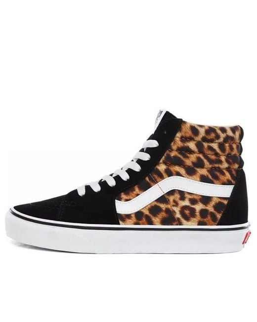 Vans Black Sk8-Hi 'Leopard' for men