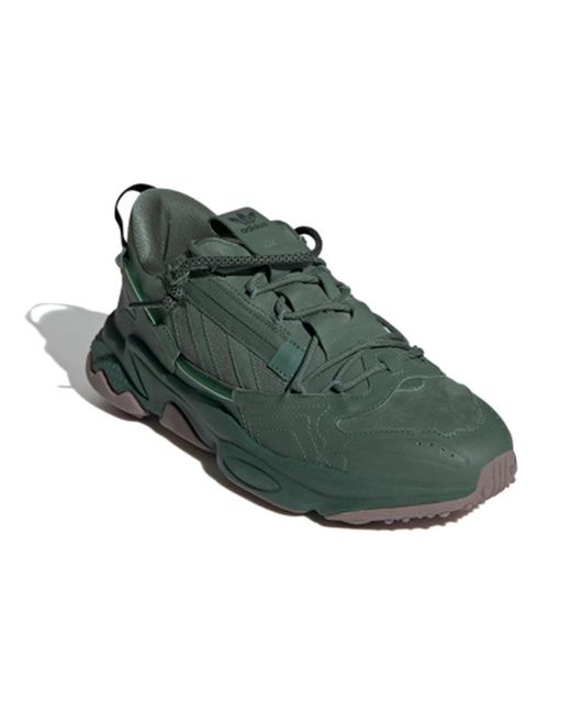 Adidas Green Ozweego Zip Oxide Gum' for men