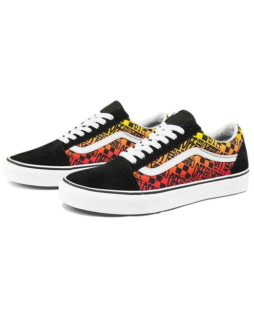 Vans Red Old Skool 'Logo Flame' for men