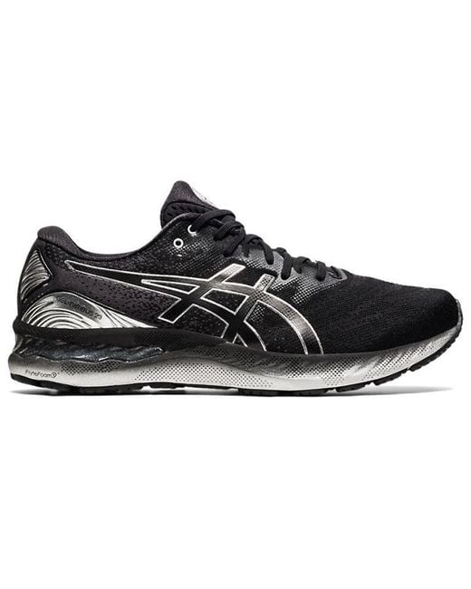 Asics Black Gel-Nimbus 23 Platinum Pure' for men