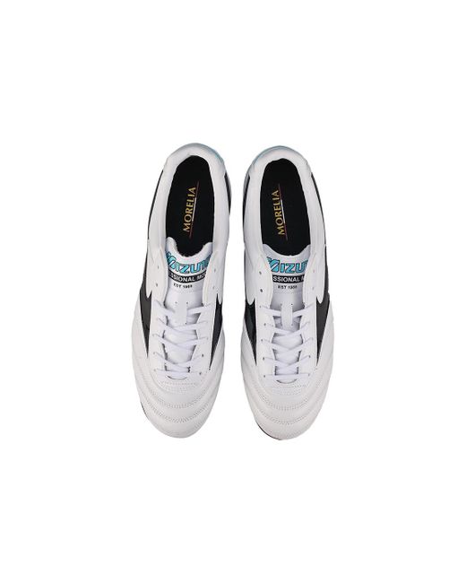 Mizuno White Morelia 2 Pro Ag Low Tops for men