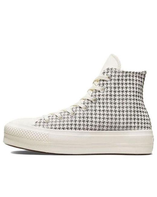 Converse Metallic (Wmns) Chuck Taylor All Star Lift Platform High 'Houndstooth Shine