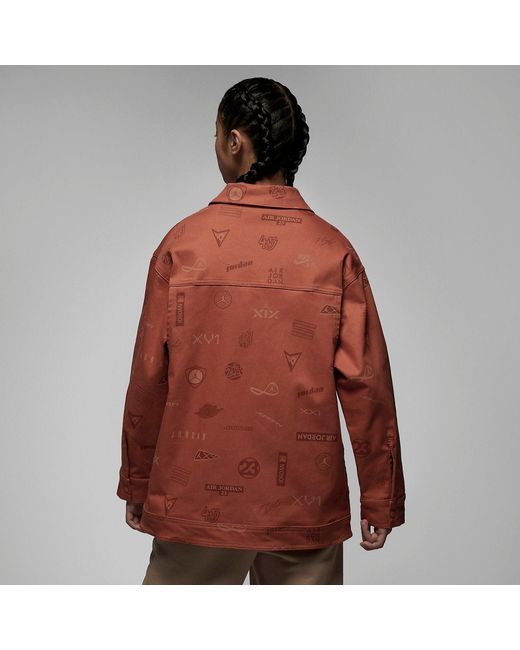 Nike Brown (Wmns) Flight Heritage Jacket 'Light Sienna'