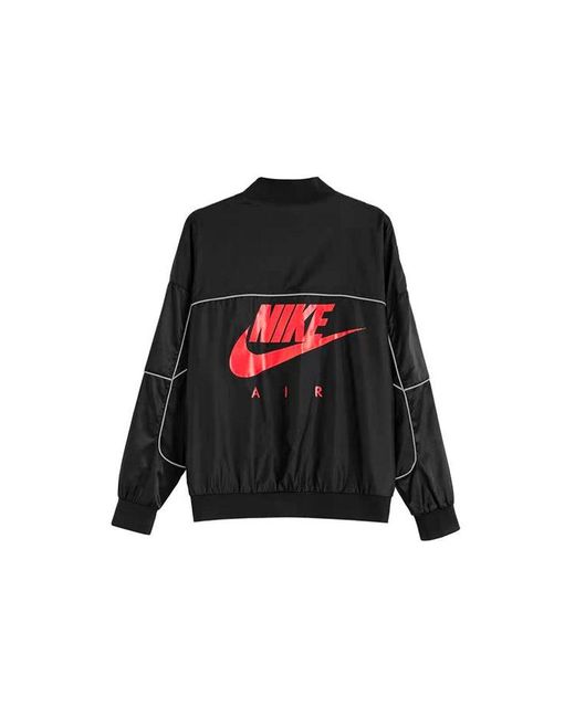 Nike Black 3M Zipper Reflective Sports Jacket for men