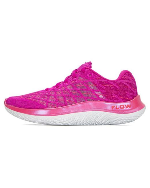 Under Armour Pink Flow Velociti Wind Running Shoes