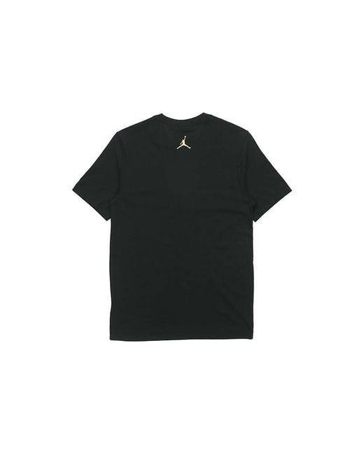 Nike Black Jumpman Flying Logo Printing Short Sleeve for men