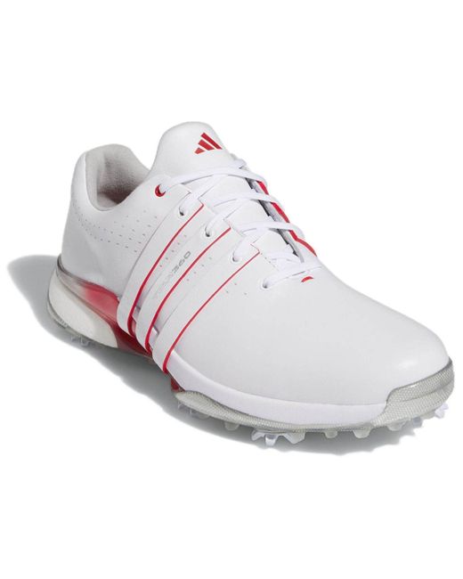 Adidas White Tour360 24 Boost Golf Shoes for men