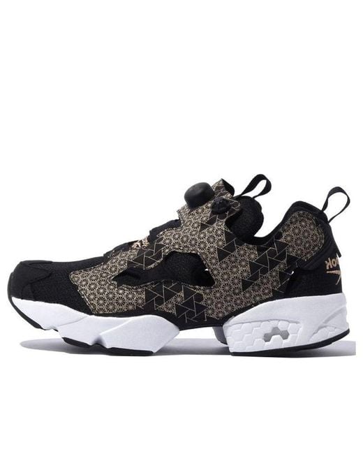 Reebok Black Instapump Fury Running Shoes for men
