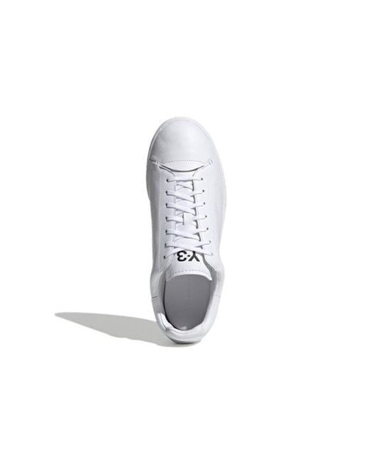 Adidas White Y-3 Yohji Court Shoes for men