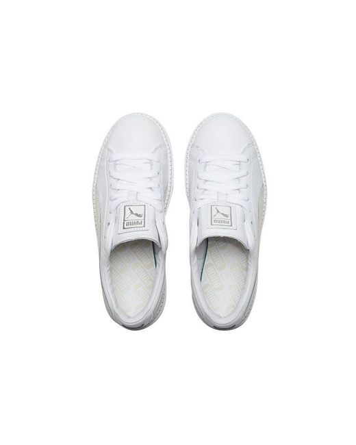 PUMA White (Wmns) Suede Platform Trace Animal