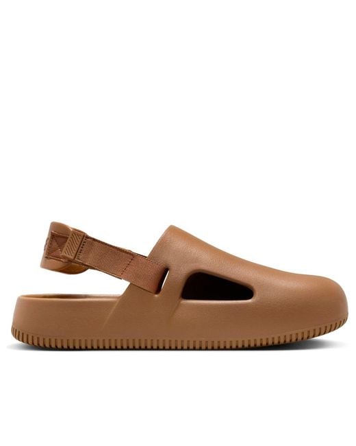 Nike Brown Calm Mule 'Light British' for men