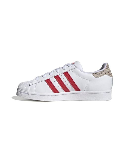 Adidas White (Wmns) Originals Superstar 'Cloud Wonder Better Scarlet'