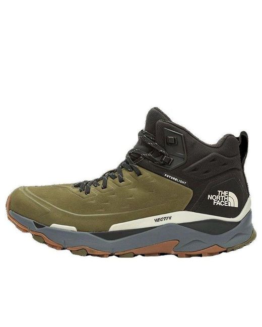 The North Face Green Vectiv Exploris Futurelight Mid Hiking Shoes for men