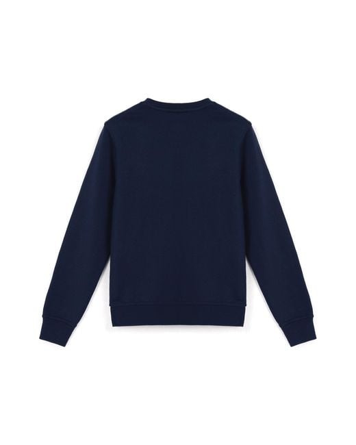 Nike Blue Knit Sports Fleece Lined Stay Warm Round Neck Pullover for men