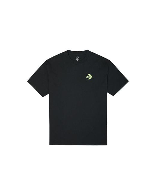Converse Black Logo Printing Round Neck Short Sleeve for men