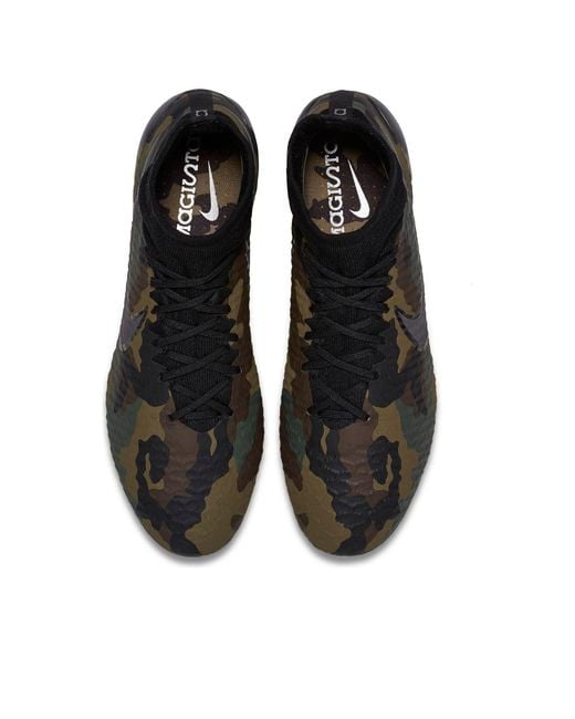Nike Black Magista Obra 2 Fg Camo' for men