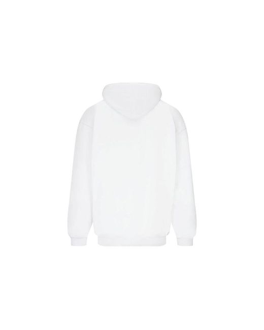 Balenciaga White New Copyright Medium Fit Hoodie for men