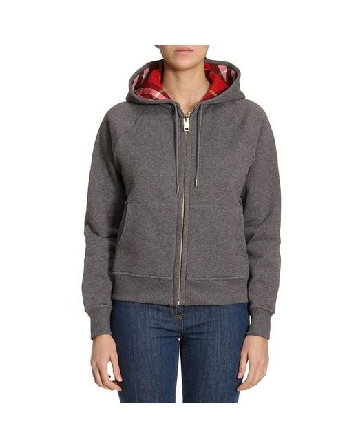 Burberry Gray (Wmns) Casual Hoodie
