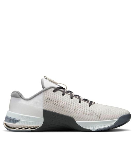 Nike White Metcon 8 'Photon Dust Anthracite' for men