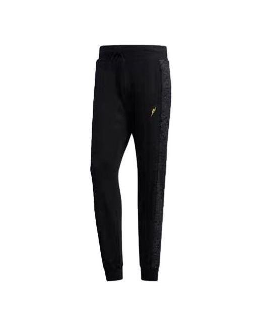 Adidas Black Neo X Pokemon Embroidered Side Printing Sports Long Pants for men