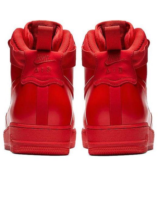 Nike Red Air Force 1 Foamposite for men