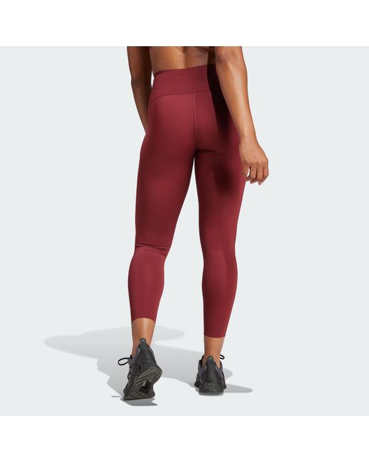 Adidas Red (Wmns) Optime Power 7/8 Leggings