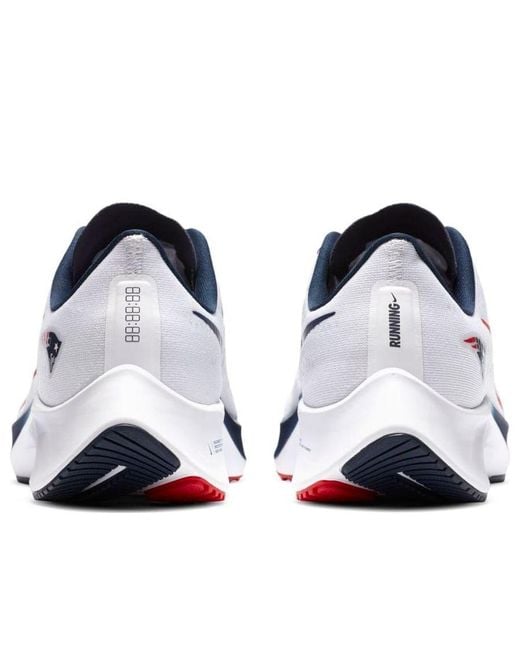 Nike White Air Zoom Pegasus 37 'New England Patriots' for men