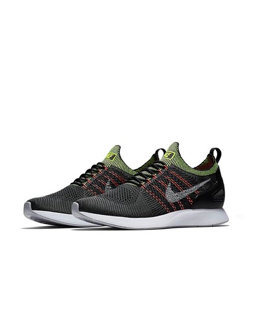 Nike Black Air Zoom Mariah Flyknit Racer Wolf Volt' for men