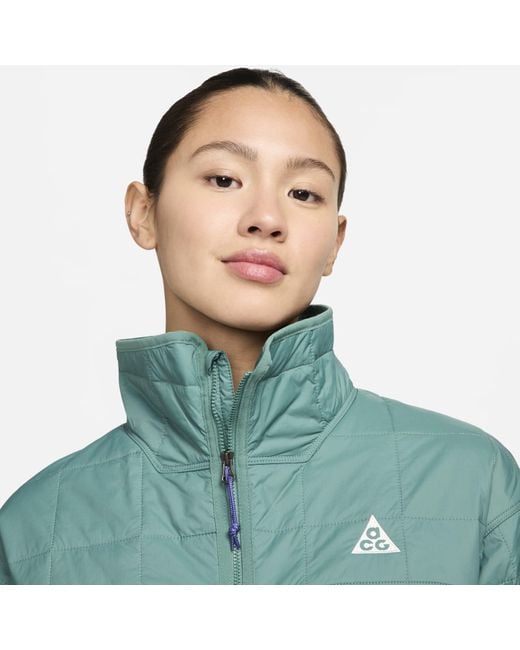 Nike Green (Wmns) Acg "Rope De Dope" Therma-Fit Adv Quilted Jacket Asia Sizing 'Bicoastal'