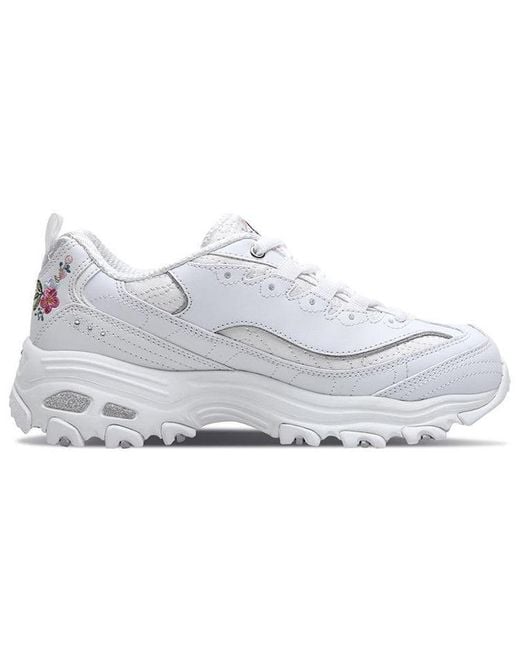 Skechers White (Wmns) D'Lites 1.0 Gs