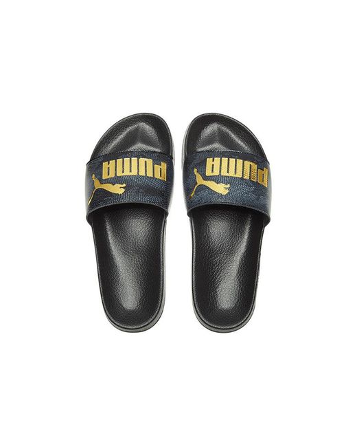 PUMA Blue Leadcat Snake Lux Slide Sandal for men