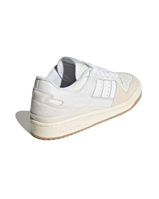 Adidas White Forum 84 Low Adv Gum' for men