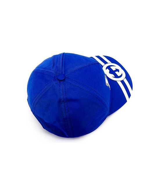 Gucci Blue 100 Baseball Velcro Strap Cap