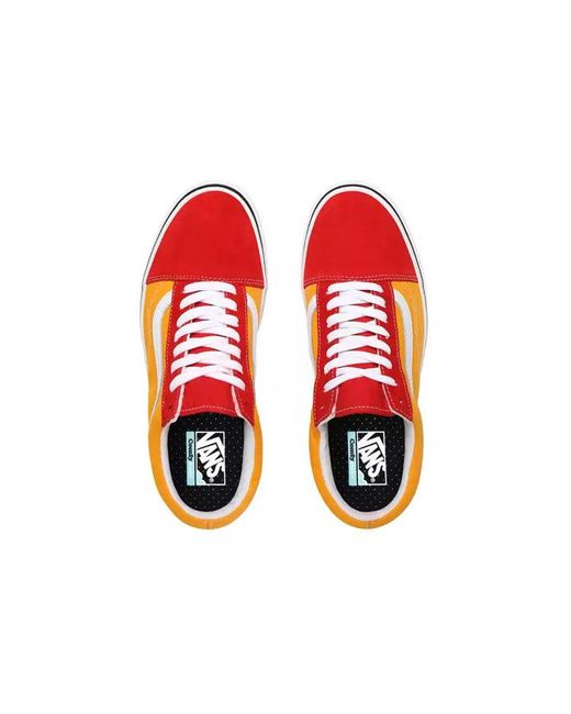 Vans Red Comfycush Old Skool 'Tape Mix for men