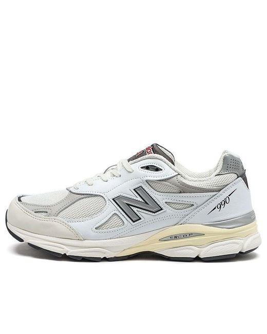 New Balance White Teddy Santis X 990V3 Made for men