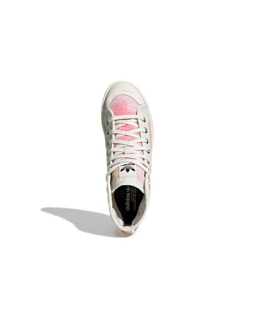Adidas White X Parley Nizza Hi for men