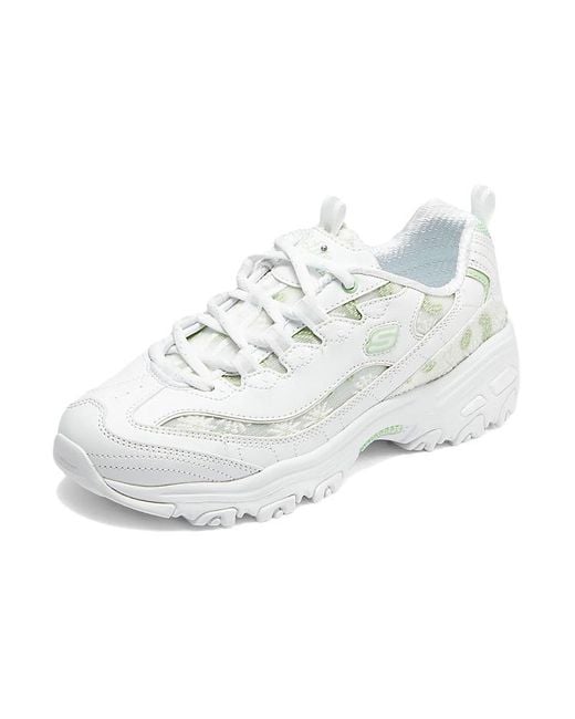 Skechers White (Wmns) Sport D'Lites 1.0