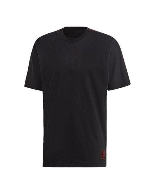 Adidas Black Mufc Ssp Tee Manchester United Soccer/Football Short Sleeve for men