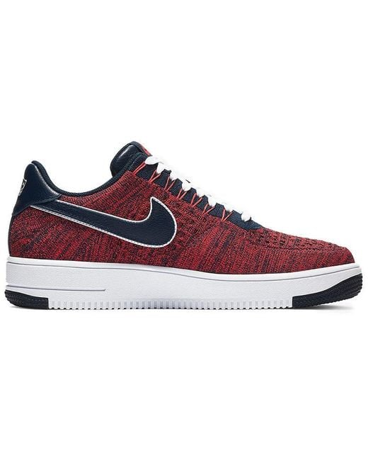 Nike Air Force 1 Low Ultra Flyknit Robert Kraft Patriots Sneakers Red/blue  for Men | Lyst