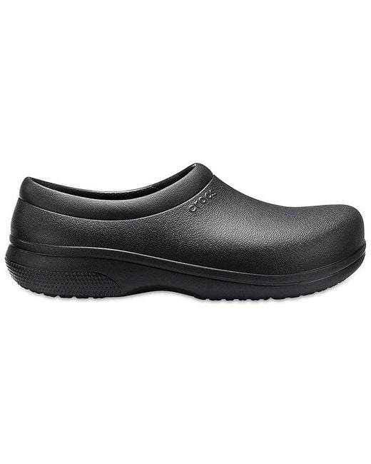 CROCSTM Black On The Clock Work Slip On