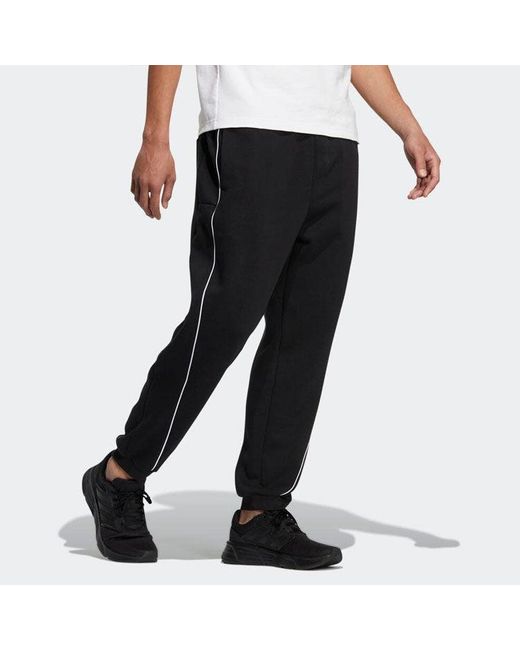 Adidas Black Minimalistic Alphabet Printing Bundle Feet Sports Pants/Trousers/Joggers for men