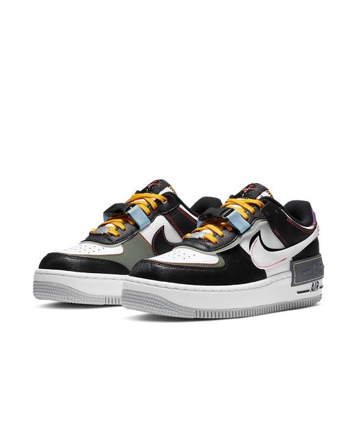 Nike Black (Wmns) Air Force 1 Shadow 'Spiral Sage'