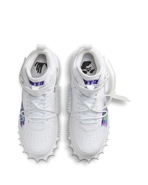 Nike Blue X Off- Air Force 1 Mid 'Graffiti' for men