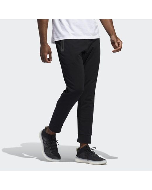 Adidas Black M Pnt Sj Reg Zipper Casual Sports Pants for men