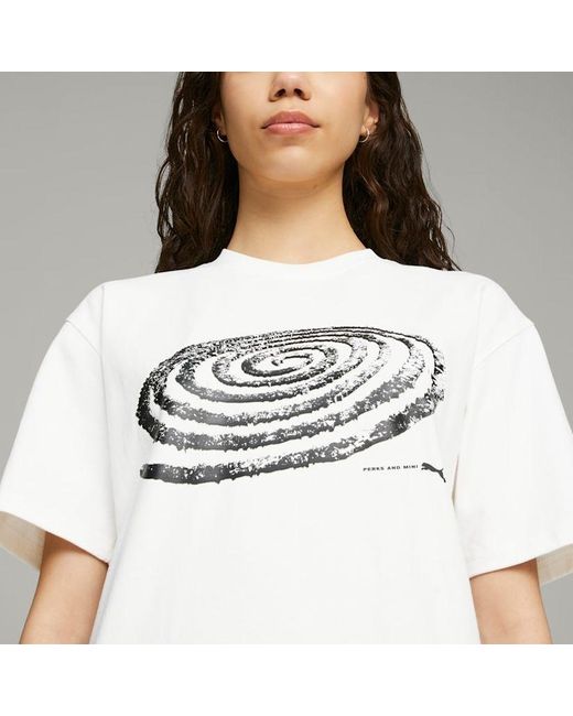 PUMA White X Perks And Mini Graphic T-Shirt for men