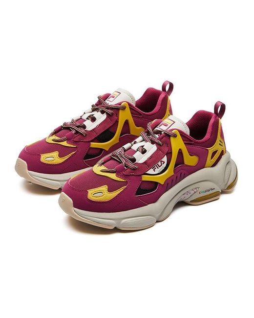 Fila Pink (Wmns) Fila Rjv Low-Top Running Shoes