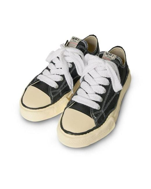 Maison Mihara Yasuhiro Black Peterson Vl Og Sole Canvas Low-Top Sneaker for men