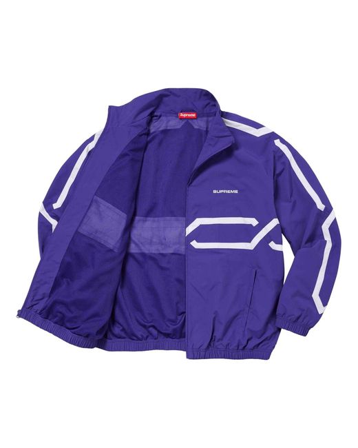Supreme Purple Inset Link Track Jacket for men