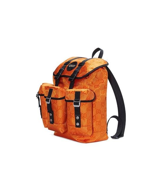 Gucci Orange Off The Grid Otg Backpack for men